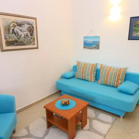Blue And With Balcony Apartment